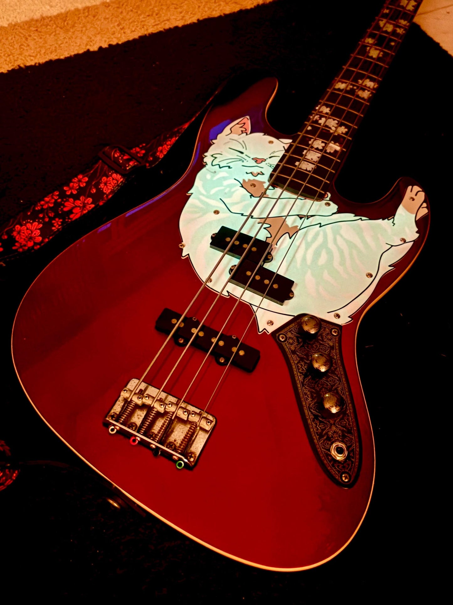 Fender Aerodyne PJ Bass Cat Pickguard