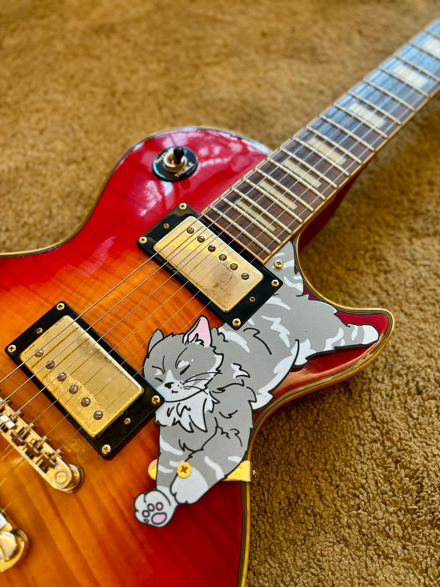 Les Paul Cat Pickguard | Les Paw