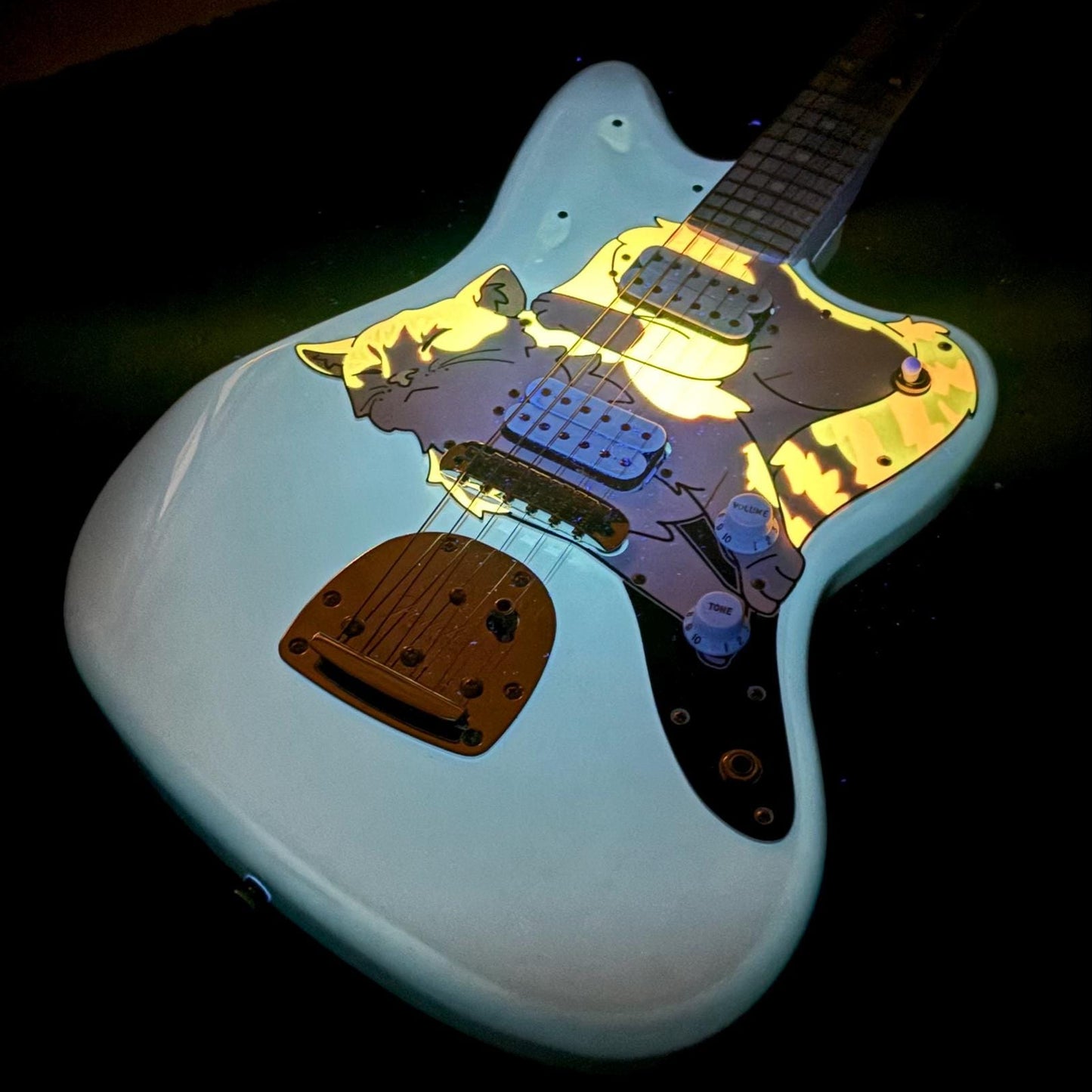 Jazzmaster Cat Pickguard | Jazzmeowster