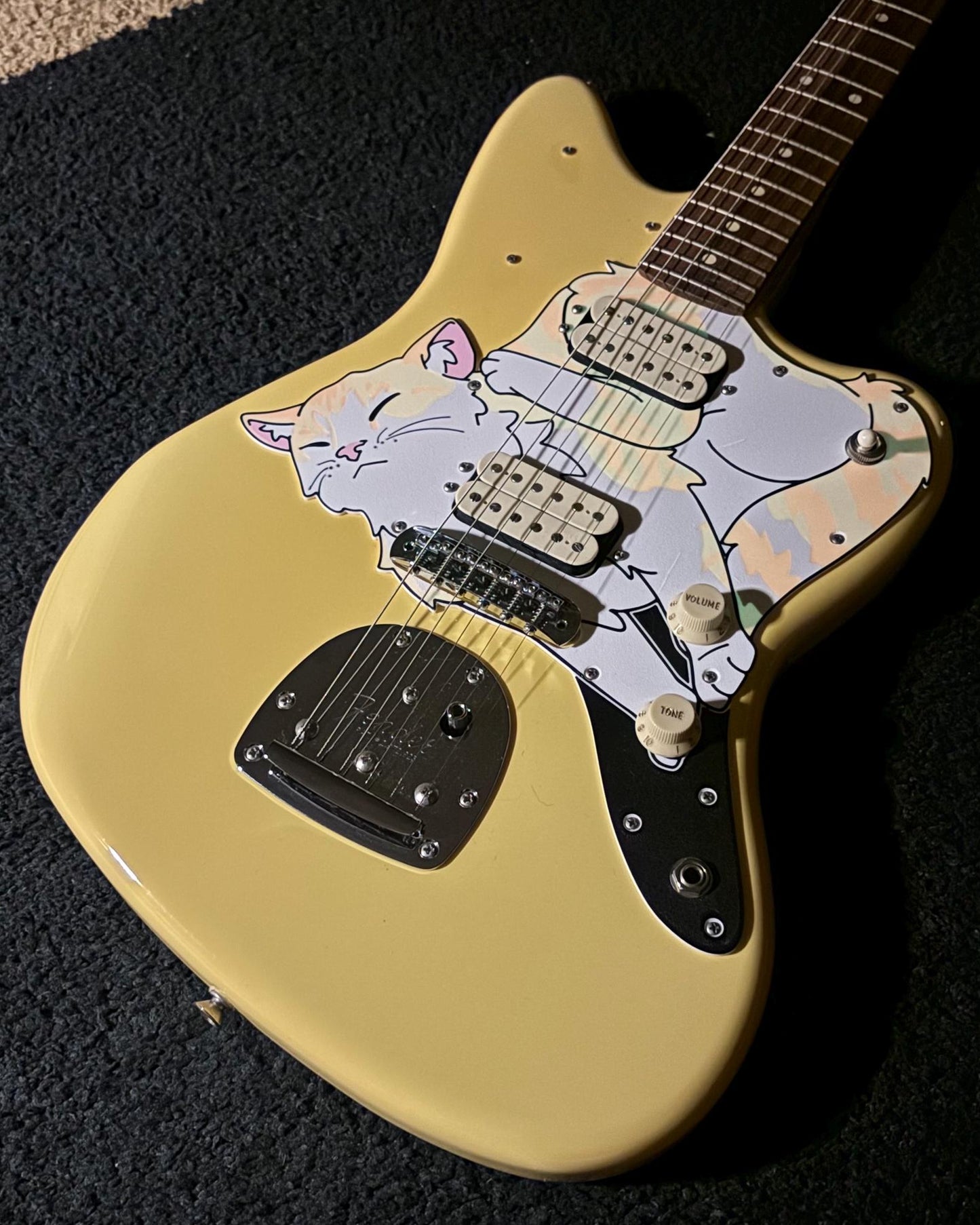 Jazzmaster Cat Pickguard | Jazzmeowster