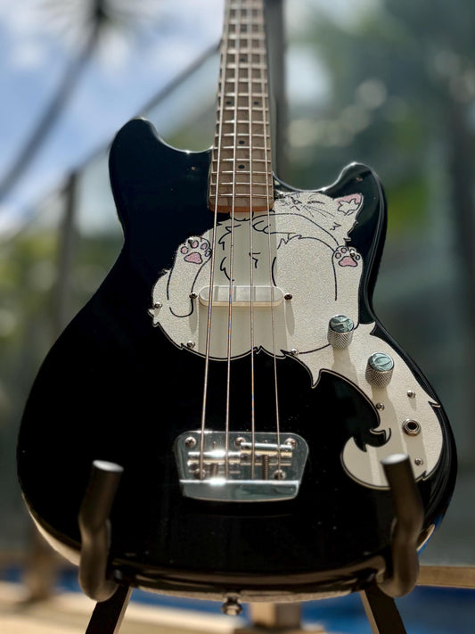 Bronco Bass Cat Pickguard, Bron-cat Pickguard for Squier Bronco