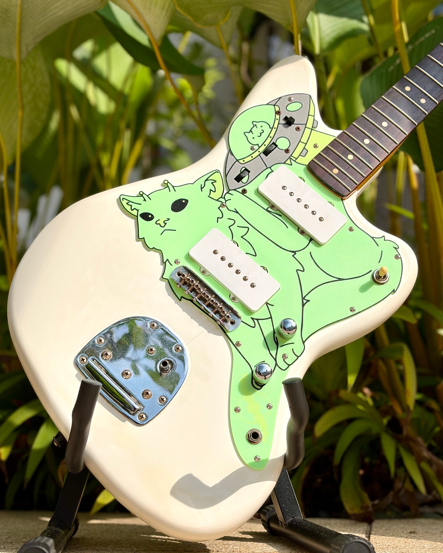 Squier Jazzmaster Cat Pickguard | Jazzmeowster