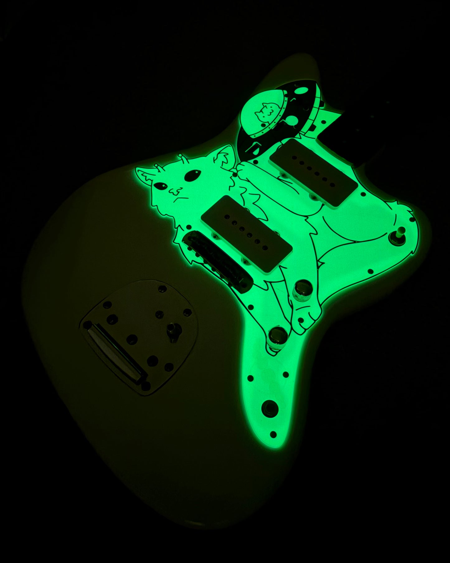 Squier Jazzmaster Cat Pickguard | Jazzmeowster