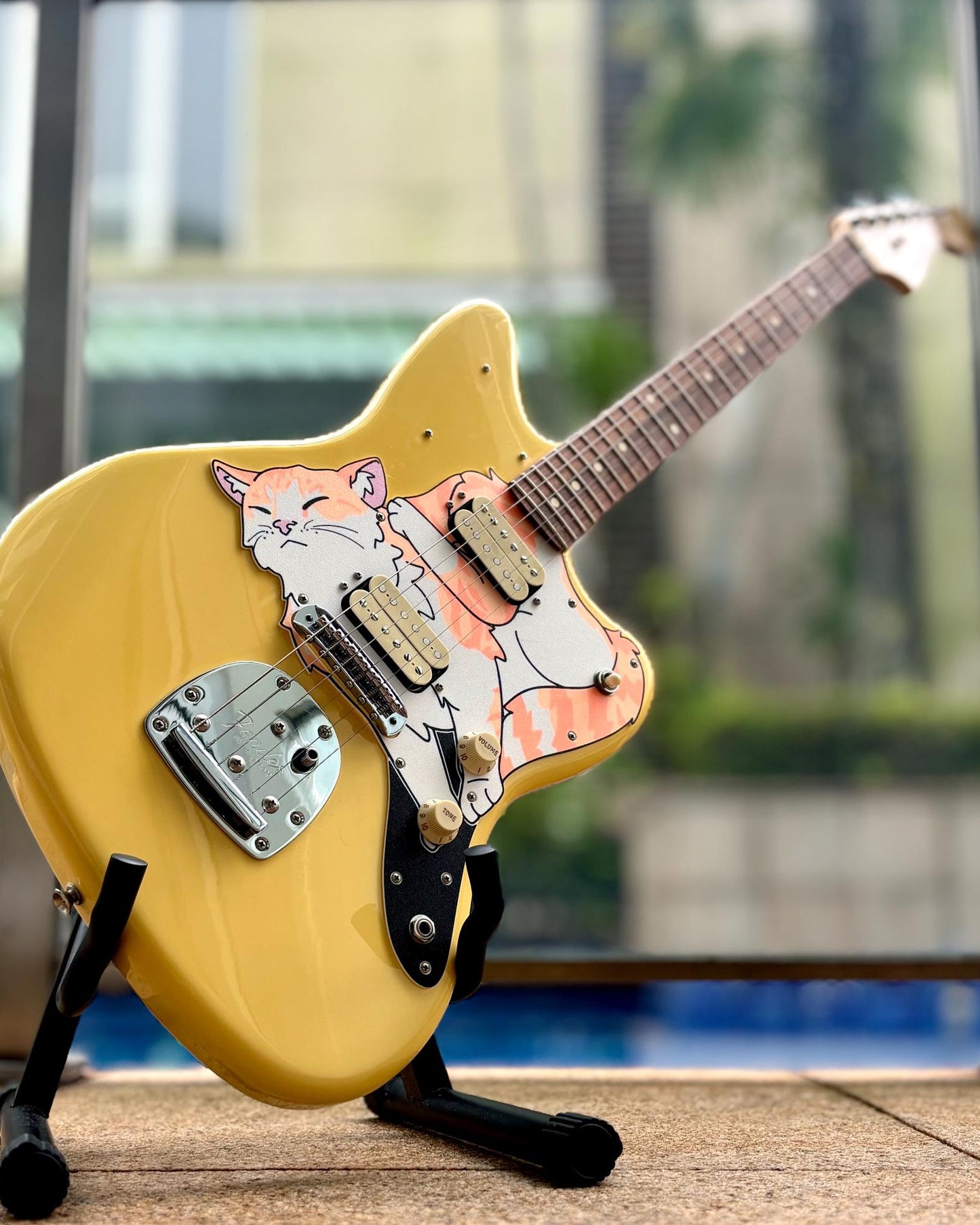 Jazzmaster Cat Pickguard | Jazzmeowster