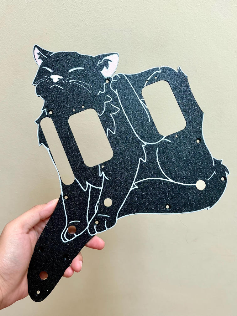 Fender Jazzmaster Cat Pickguard | Jazzmeowster