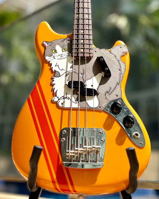 Meowstang Bass Cat Pickguard | Fender Mustang