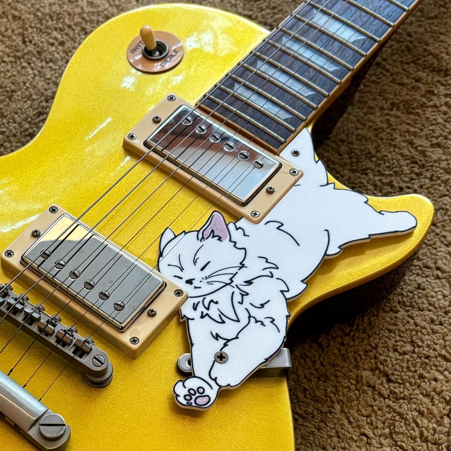 Les Paul Cat Pickguard | Les Paw