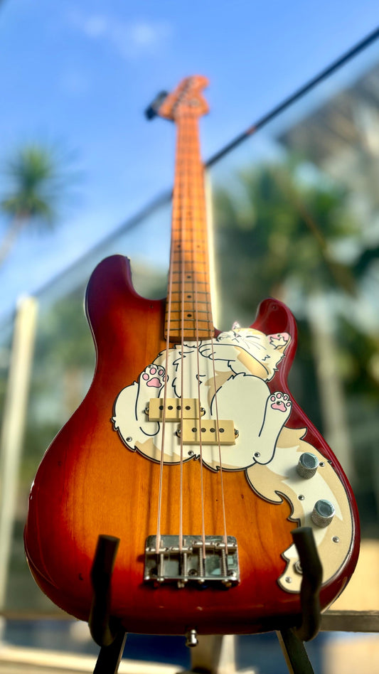 Precision P Bass Cat Pickguard | Purr-cision Bass