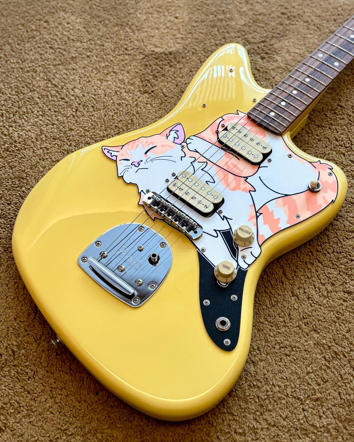 Jazzmaster Cat Pickguard | Jazzmeowster