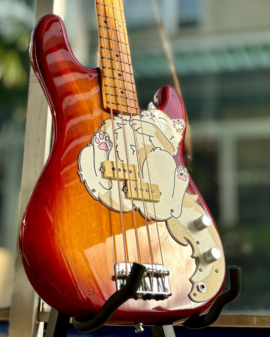 Precision P Bass Cat Pickguard | Purr-cision Bass