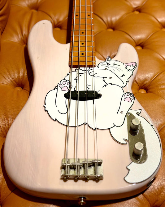 50's Precision P Bass Cat Pickguard | Purr-cision Bass