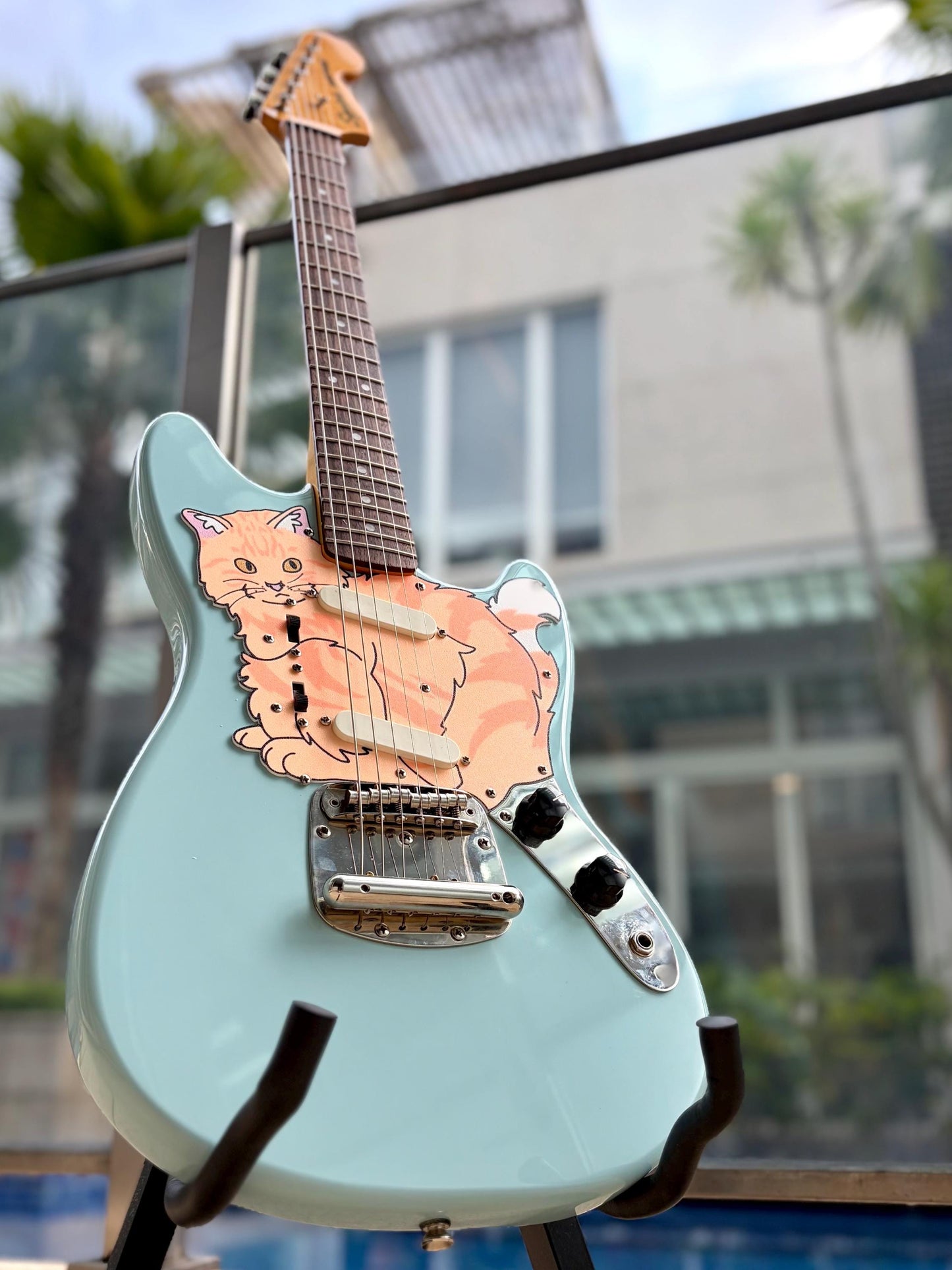 Mustang Guitar Cat Pickguard | Squier Classic Vibe Guitar