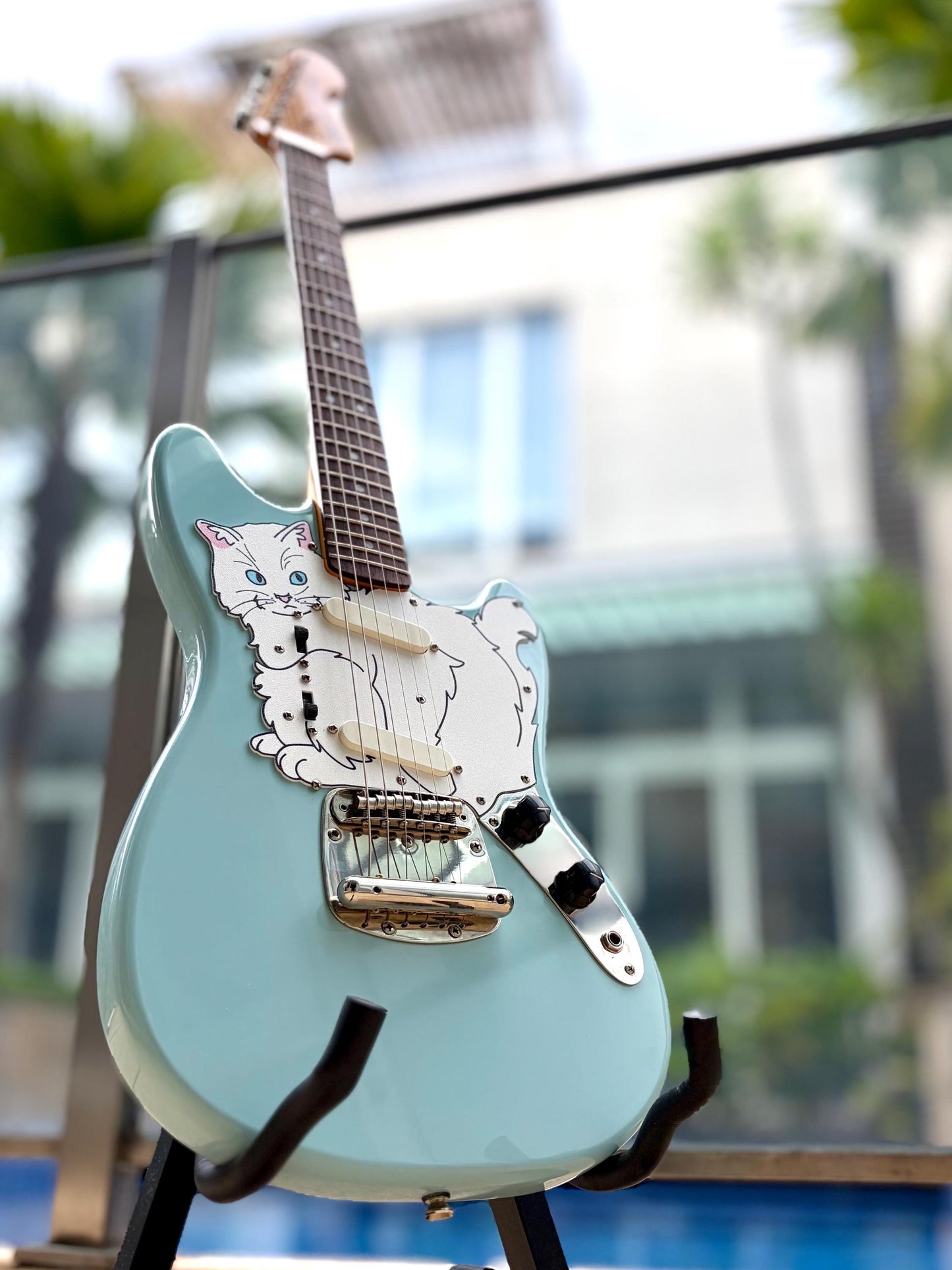 Mustang Guitar Cat Pickguard | Squier Classic Vibe Guitar