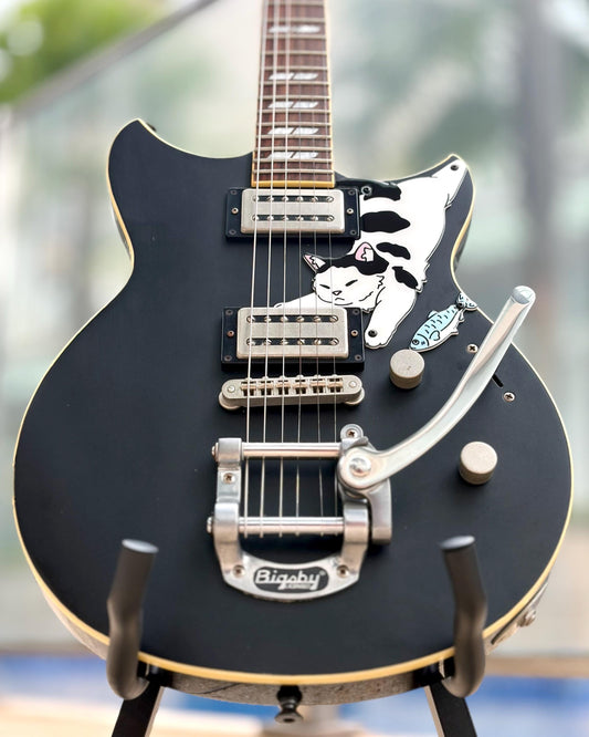 Cat guitar pickguard for Yamaha Revstar RS720B | "Catstar" | Fun guitar gift for Yamaha Electric Guitar