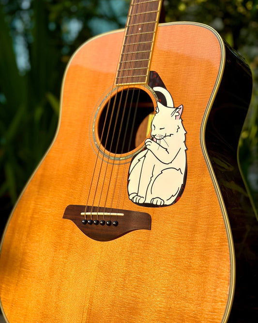 Acoustic Guitar Cat Pickguard