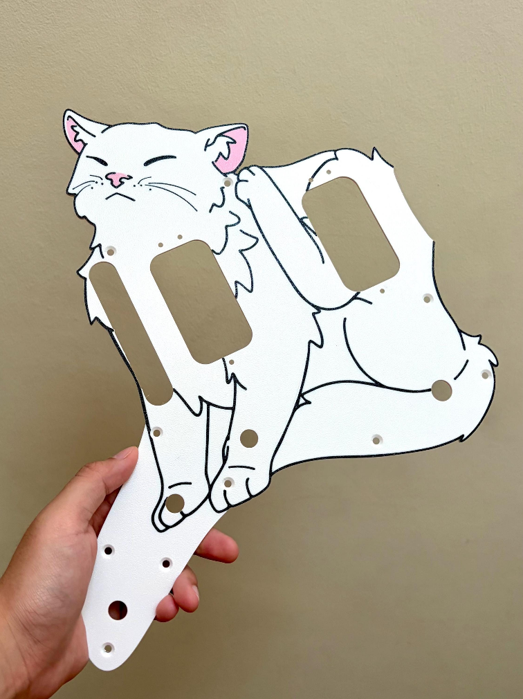 Fender Jazzmaster Cat Pickguard | Jazzmeowster